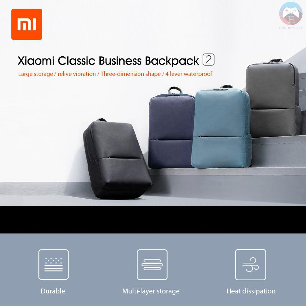 Ê Xiaomi Youpin Classic Business Backpack 18L Capacity 4 Level Durable Waterproof 15.6Inch Laptop Bag Unisex Shoulder Bag For Men Women Outdoor  Business Casual Or College Travel Commute  Back Pack