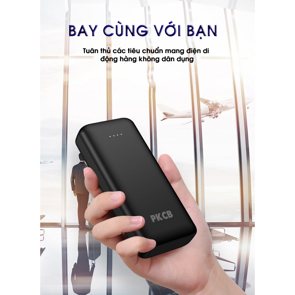 [Mã BMBAU50 giảm 7% đơn 99K] Pin sạc dự phòng dung lượng 12000mAh PKCB PF1004 - Hàng chính hãng