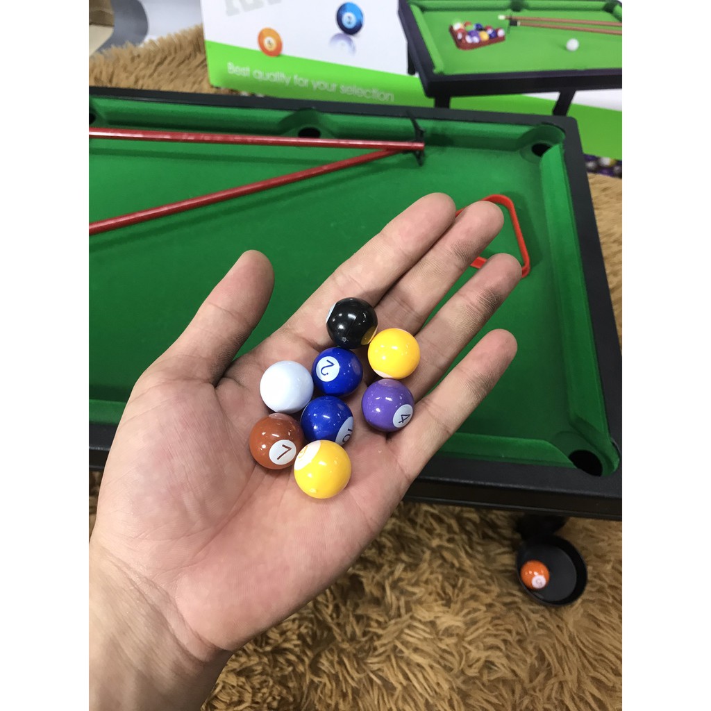 Bàn bi da Snooker Mini 47x35.5x15cm cho bé vui chơi, giải trí