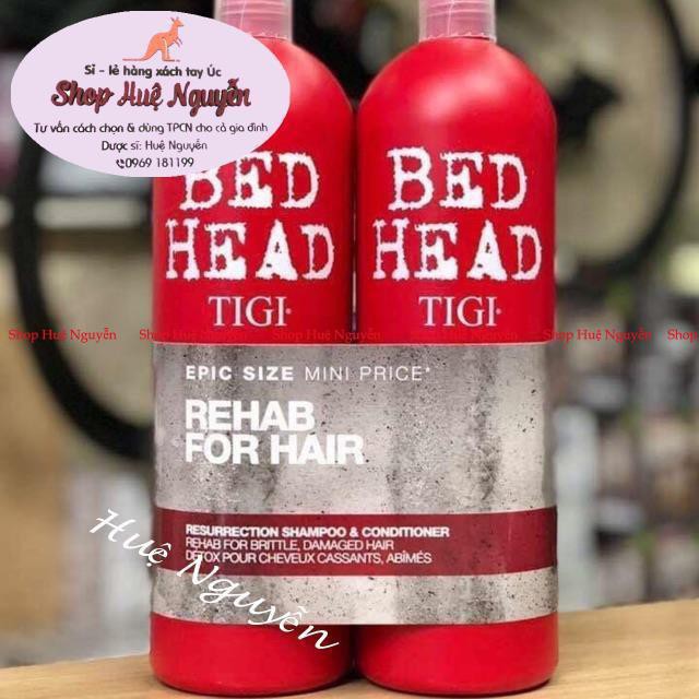 Cặp dầu gội tig ĐỎ BED HEAD TIGI URBAN ANTIDOTES Resurrection 750ml MỸ