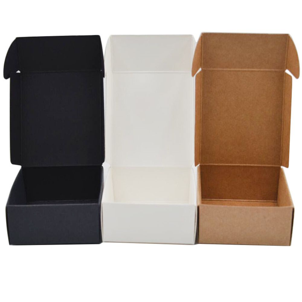 Set 10 cái hộp giấy kraft dùng để đựng trang sức/ bánh kẹo nhiều màu làm quà tặng