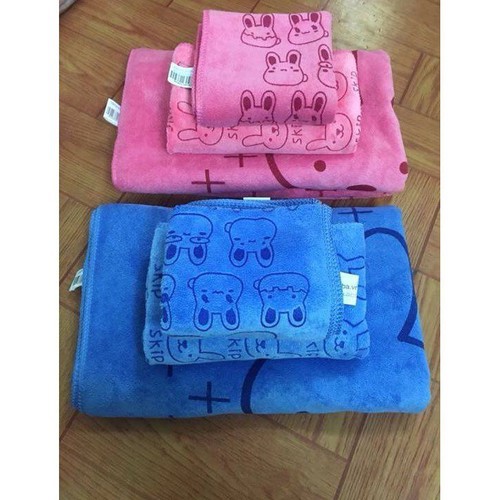 SET 3 KHĂN TẮM KIBA KHỔ 1M4 (HÀNG CAO CẤP)