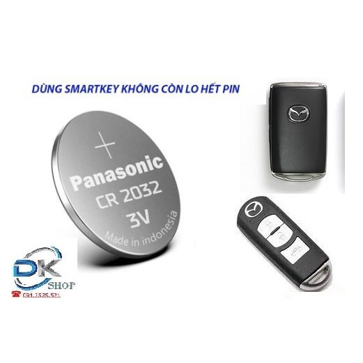Pin Nhật  chìa khóa điều khiển xe Mazda 3, Mazda 2,Mazda 6, Cx5, Cx8,CX9 Cx3, CX30,BT50