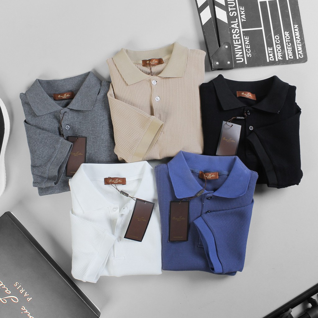 Áo polo nam Cao cấp Eric Tailor kẻ nổi, thun nam có cổ Design PLET5 - Leo Vatino