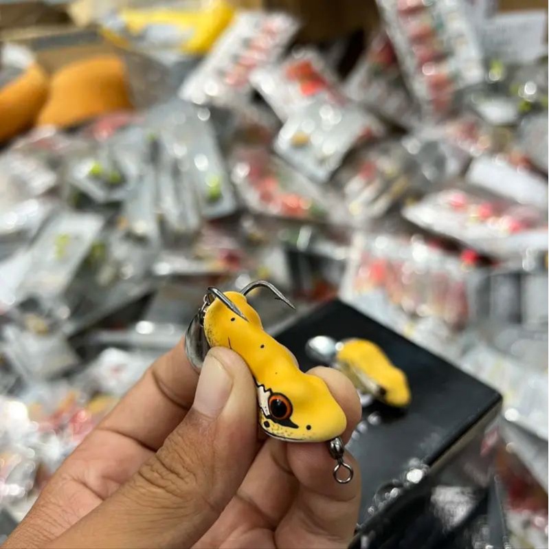 Mồi câu lure chuột sóc Pikook, Nhập khẩu Thái Lan, Cao su cực bền, Action hấp dẫn chuyên săn cá nhát
