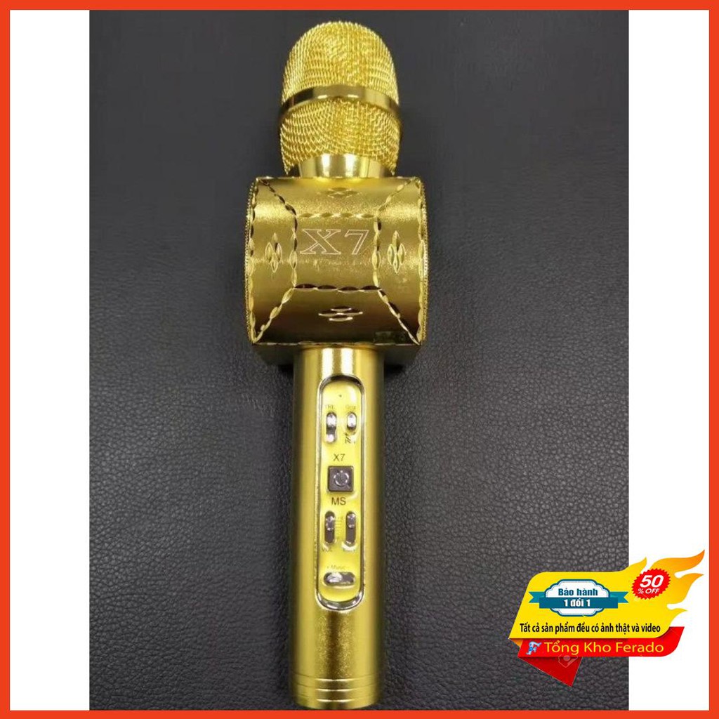 [ Siêu rẻ ] Micro Karaoke Bluetooth X7