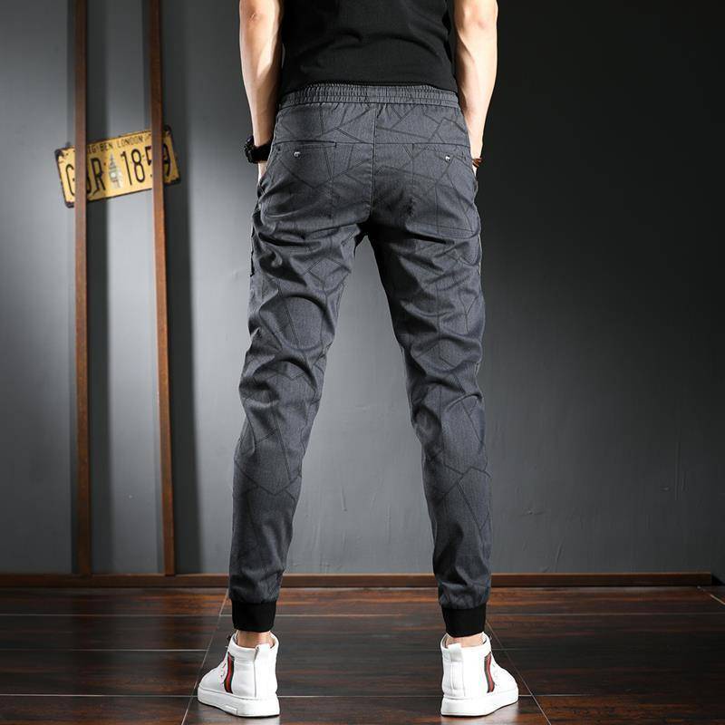 Quần Jogger Nam Ôm Chân Vừa Vặn Eo Co Giãn Phong Cách Hàn Quốc Hợp Thời Trang Mùa Hè Cho Nam