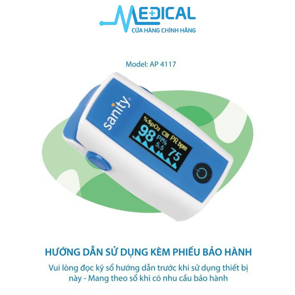 Máy đo oxi máu Spo2_A330 SANITY AP-4117 dùng tại gia đình - MEDICAL