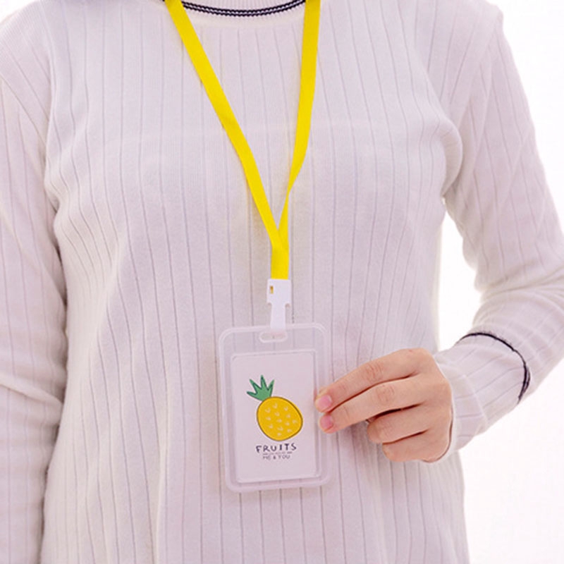 Bao đựng thẻ trong suốt chống thấm nước kèm dây đeo dễ thương | BigBuy360 - bigbuy360.vn