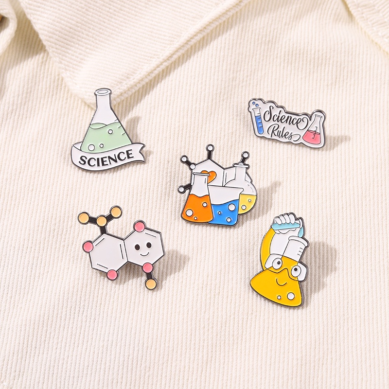 Ghim cài áo hình thí nghiệm hóa học độc đáo tùy chọn kiểu dáng