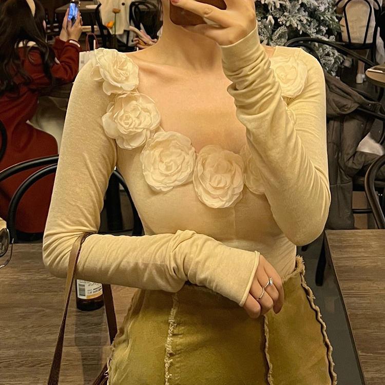 Áo Thun Nữ Dài Tay Thân Thiện Với Da Cao Cấp