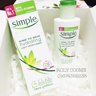 Kem dưỡng da Simple Kind To Skin Hydrating Light Moisturiser