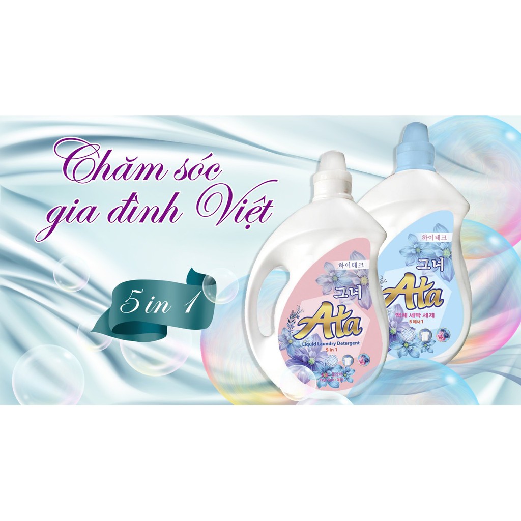 COMBO 2 CAN NƯỚC GIẶT ATA HỒNG