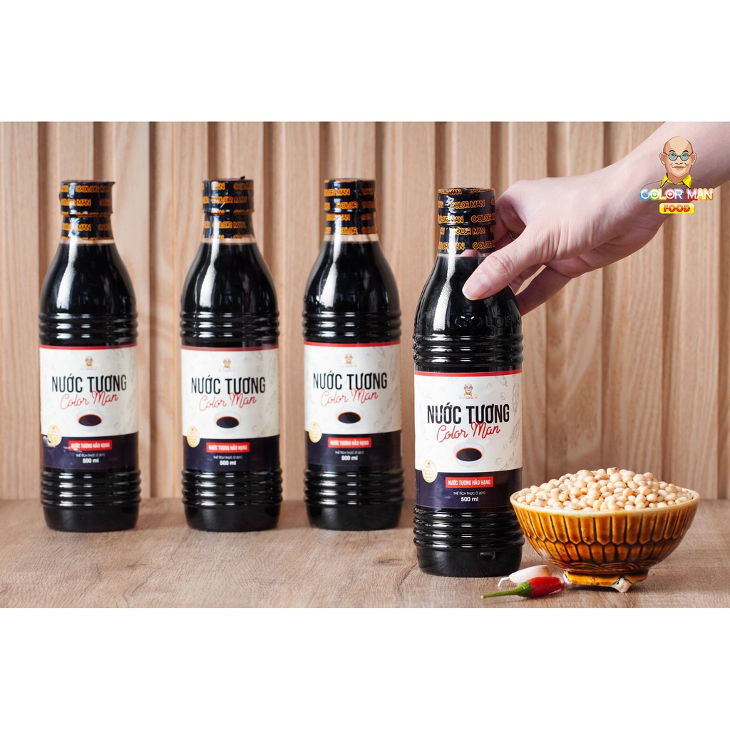Nước Tương Color Man Chai 500ml từ nguyên liệu đậu nành tự nhiên thích hợp cho các món chiên,xào,kho | BigBuy360 - bigbuy360.vn
