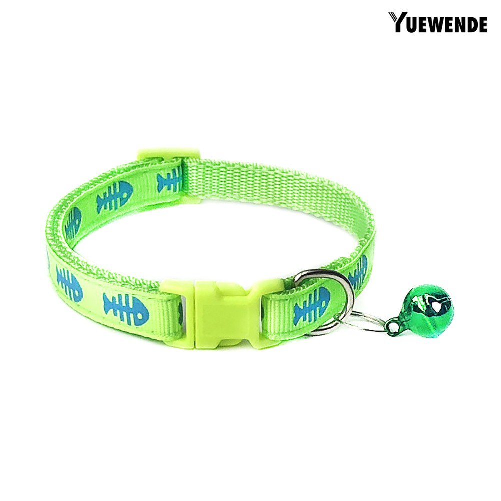 Vòng Cổ Có Chuông Hình Xương Cá Cho Thú Cưng