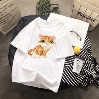 Áo thun Cotton Unisex - 12 Con Giáp - Tuổi Mão - Mèo vàng đáng yêu