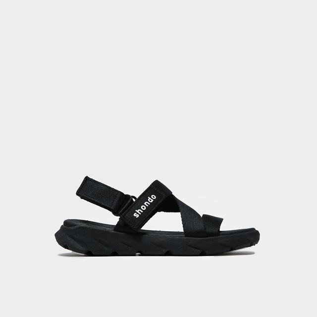 Giày sandal nam nữ SHONDO F6 Sport Đen - Đi Học, đi chơi [HÀNG CHÍNH HÃNG]