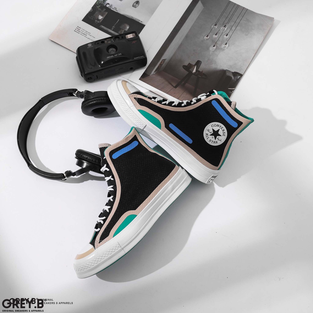 Giày Sneakers 70s Digital Terrain Cao Cổ Màu Đen
