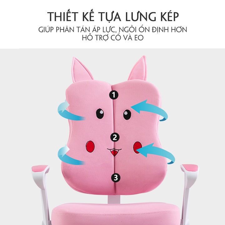 Ghế học sinh chống gù chống cận hàng nhập khẩu cao cấp