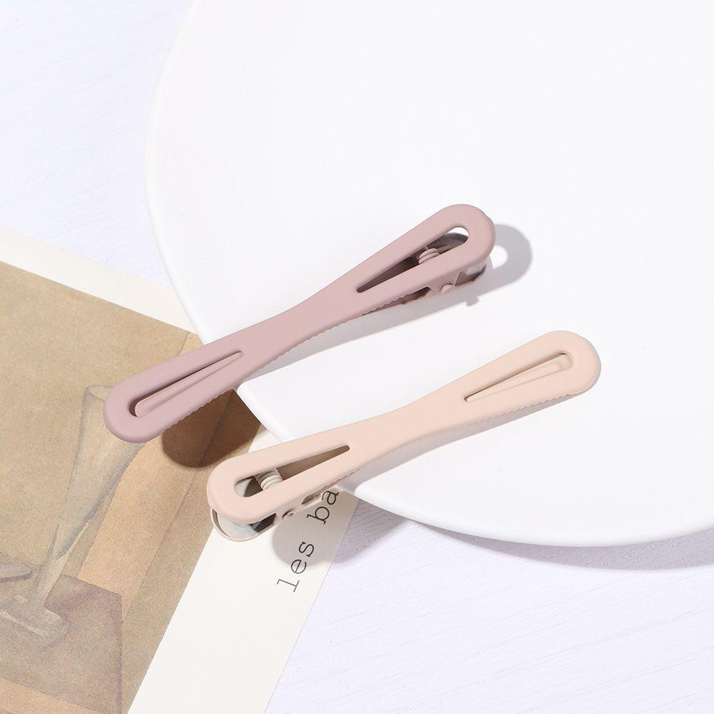 Set 4 Kẹp Tóc Màu Trơn Họa Tiết Hình Học MIHAN1