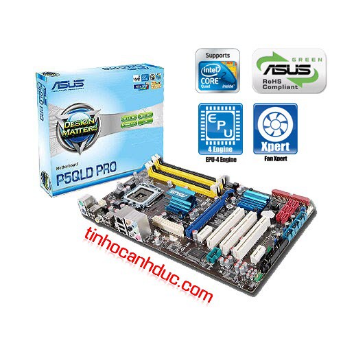 Bo mạch chủ ASUS P5QLD PRO P43 4 khe ram hỗ trợ tới Core2Quad