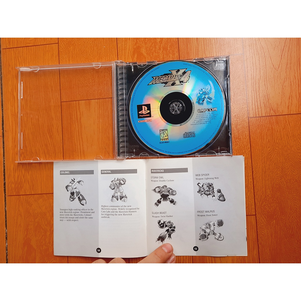 Dĩa gốc ps1 Megaman 8+X4+X5+X6