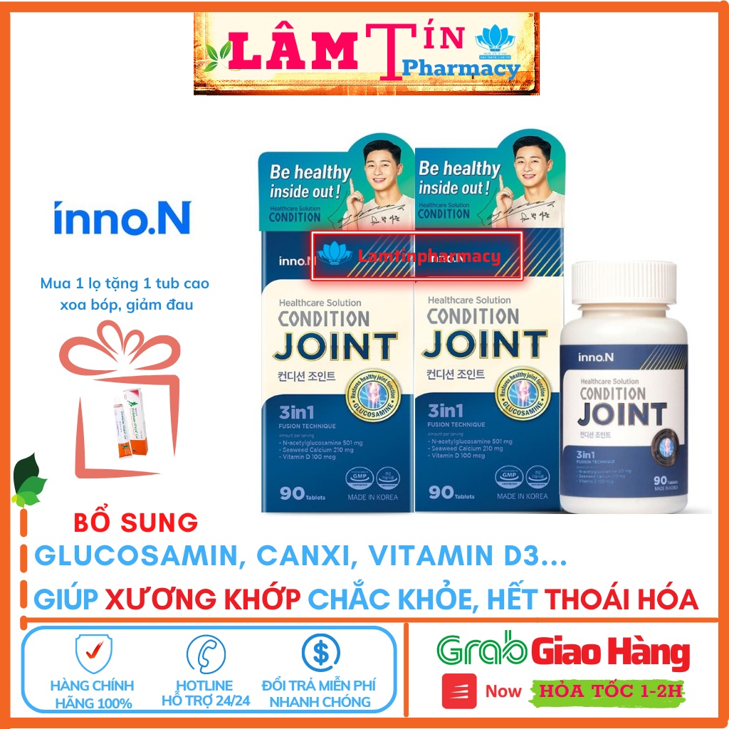 ☘️☘️☘️( Tặng quà chất ) Bổ Khớp Glucosamine Condition Joint hỗ trợ tăng cường chức năng xương khớp Korea ( 90 Viên)