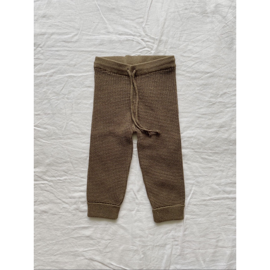 Waffle Knitted Sweat Pant Macro &amp; Micro (Quần Dài Len)