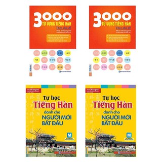 Combo Tự Học Tiếng Hàn Dành Cho Người Mới Bắt Đầu + 3000 Từ Vựng Tiếng Hàn Theo Chủ Đề