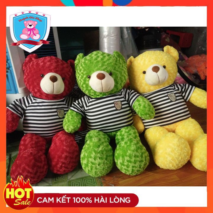 Gấu nhồi bông cao cấp Teddy 100% lông không xù rất an toàn với sức khỏe của bé.