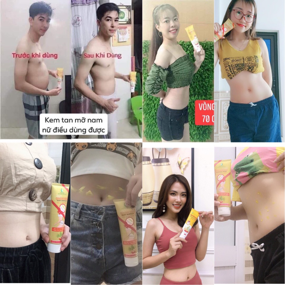 Mẫu 2022 Kem Tươi Tan Mỡ Ngân Bình 150gr,Kem Gừng Giảm Mỡ Bụng