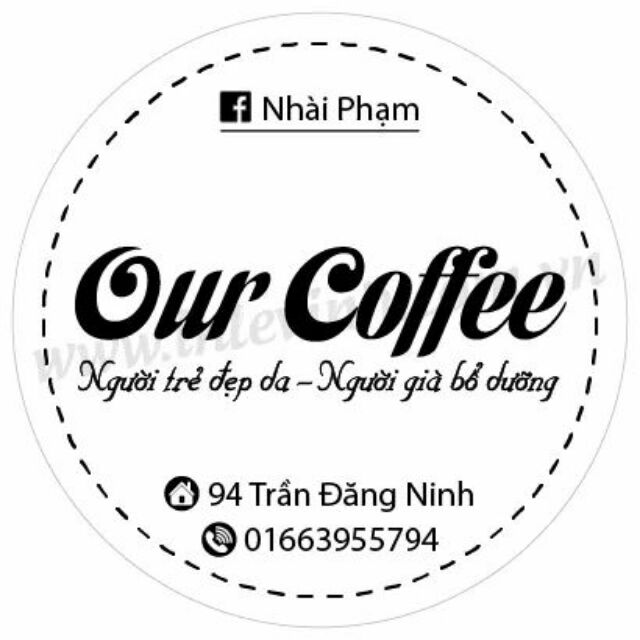 Tem nhãn ăn vặt trà sữa