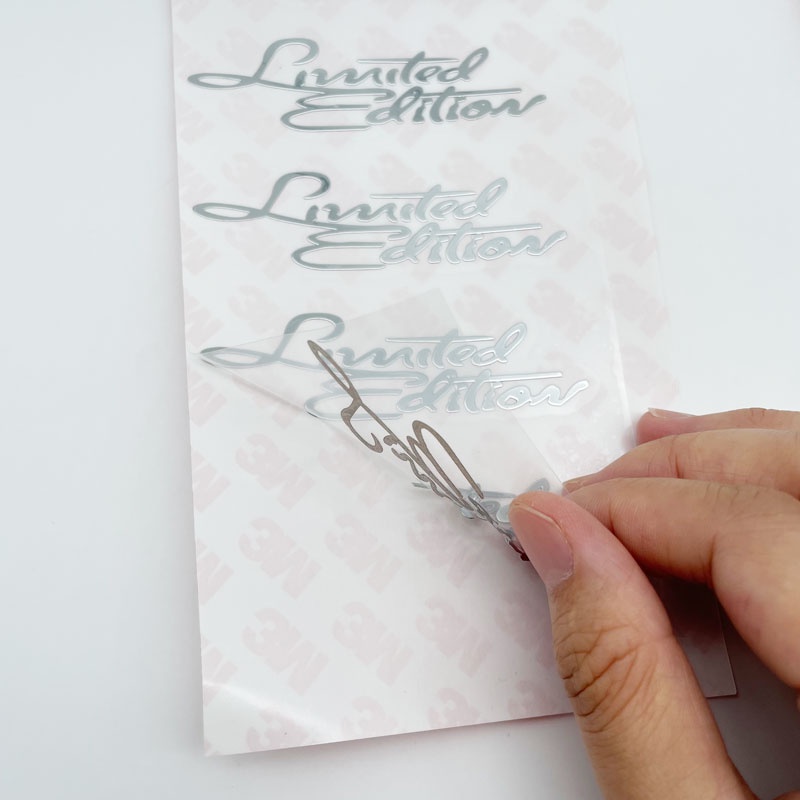 Miếng Dán Kim Loại In Chữ Limited Edition Trang Trí Cho Xe Hơi Laptop Xe Máy