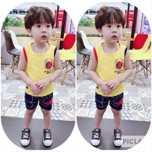 Đồ đùi bé trai hình siêu nhân nhện size nhí (8-22kg)