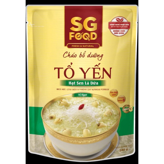 Cháo bổ dưỡng 240gr SG FOOD