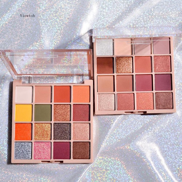 ..::✨Bảng phấn mắt TUTU KAQI COLOR 16 màu kết hợp trang điểm lâu trôi thời trang✨::..