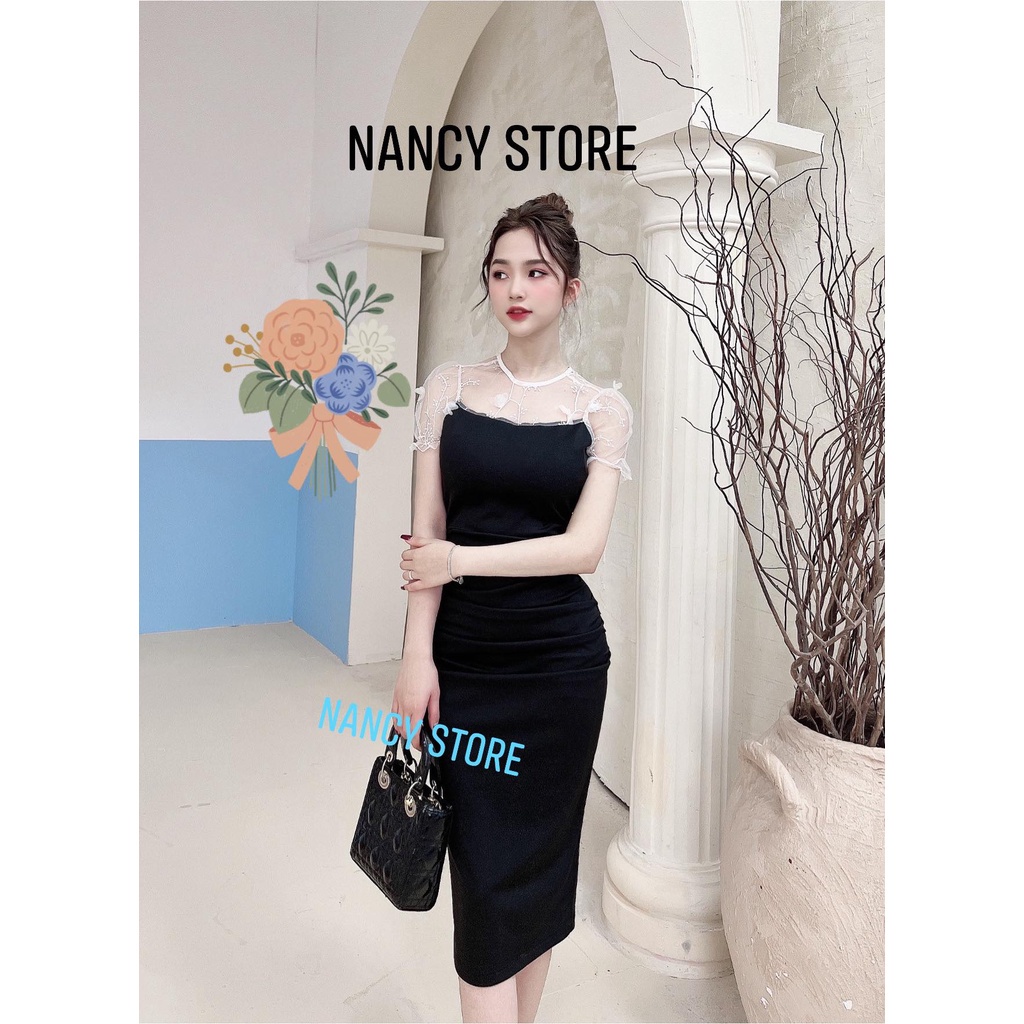 Đầm dự tiệc sang chảnh chất liệu mềm mại phối phối ren cao cấp | BigBuy360 - bigbuy360.vn