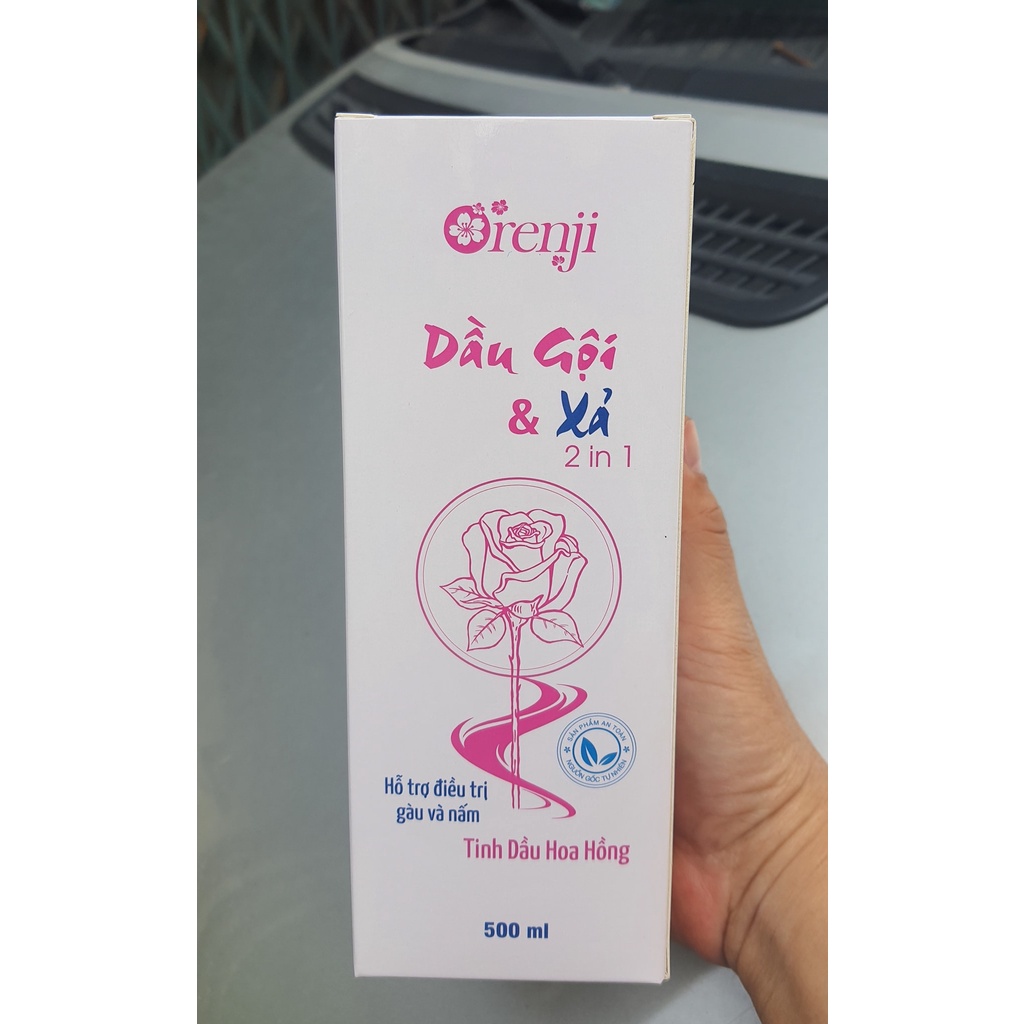 Dầu gội đầu cho tóc gàu, nấm tinh dầu Hoa Hồng Orenji 500ml