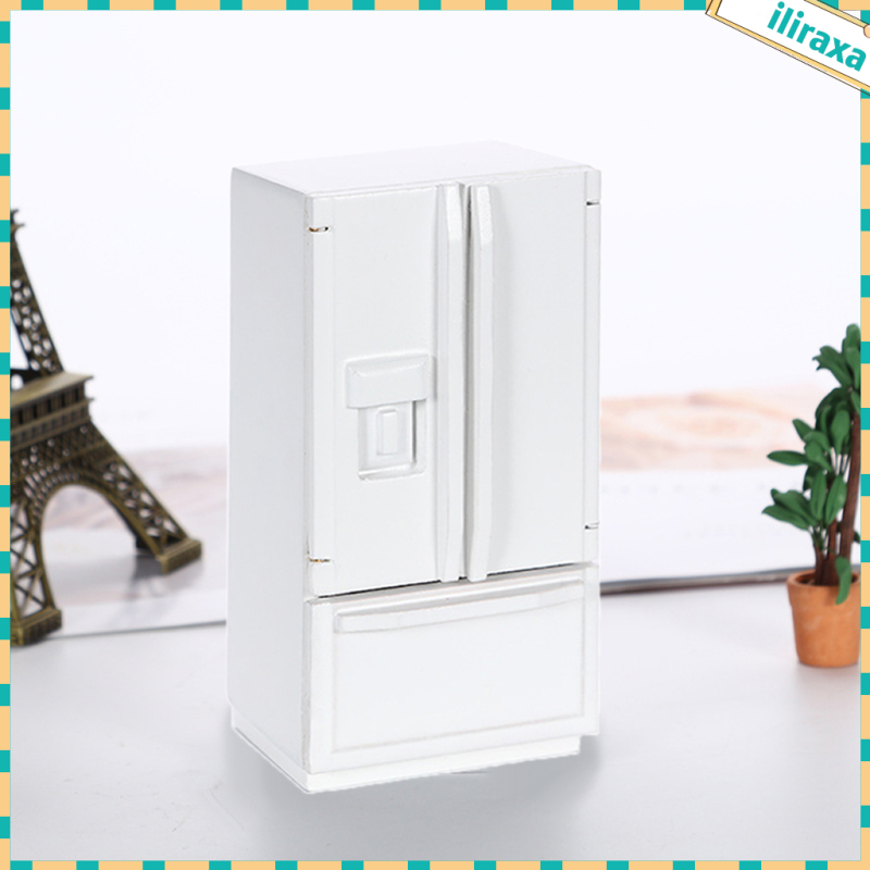 Tủ Lạnh Mini Trang Trí Nhà Búp Bê Tỉ Lệ 1 / 12