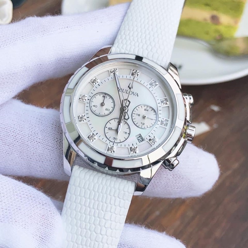 Đồng hồ nữ Bulova 96P193 Chronograph size 36mm