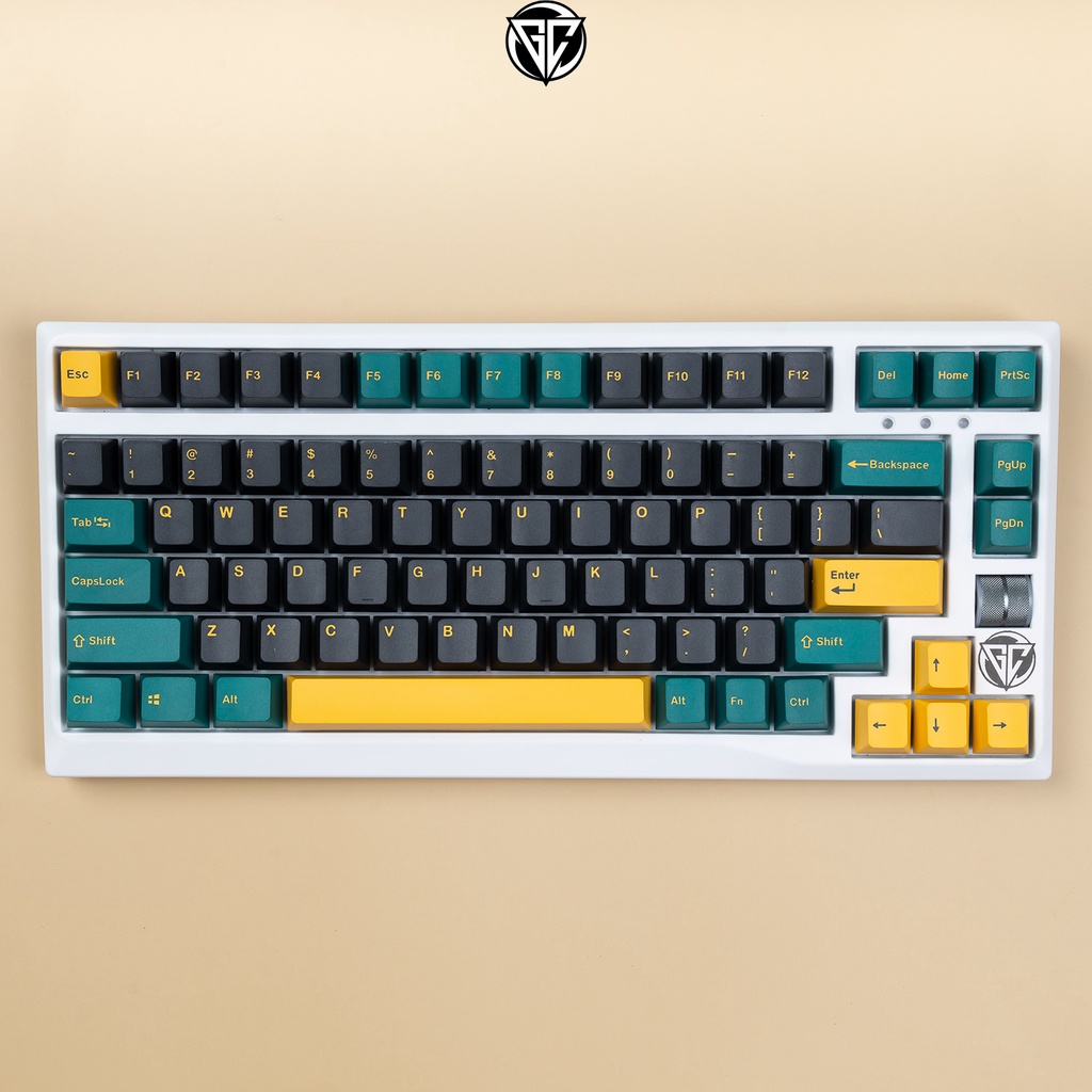 Keycap Marrs Green 135 nút bàn phím cơ Double Shot