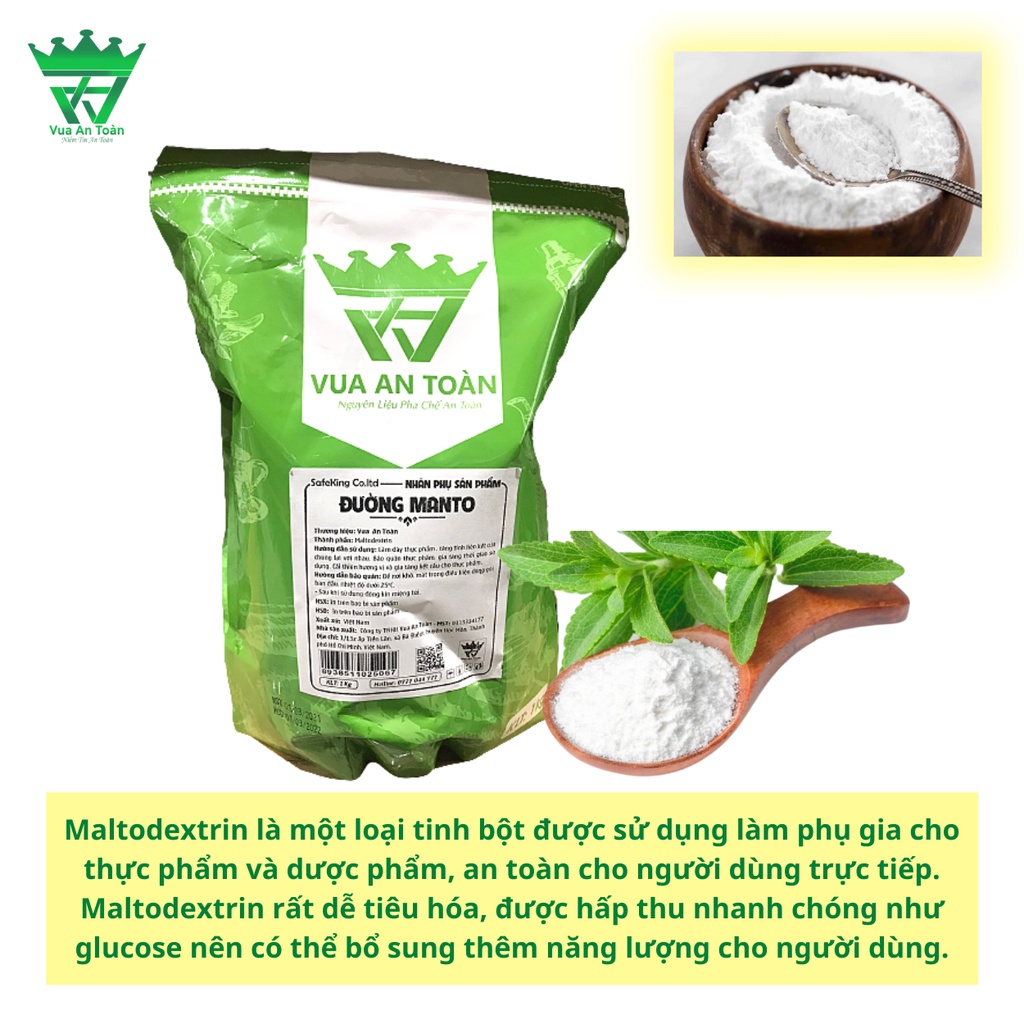 Đường Malto Dextrin - Độc Quyền Công ty Vua An Toàn