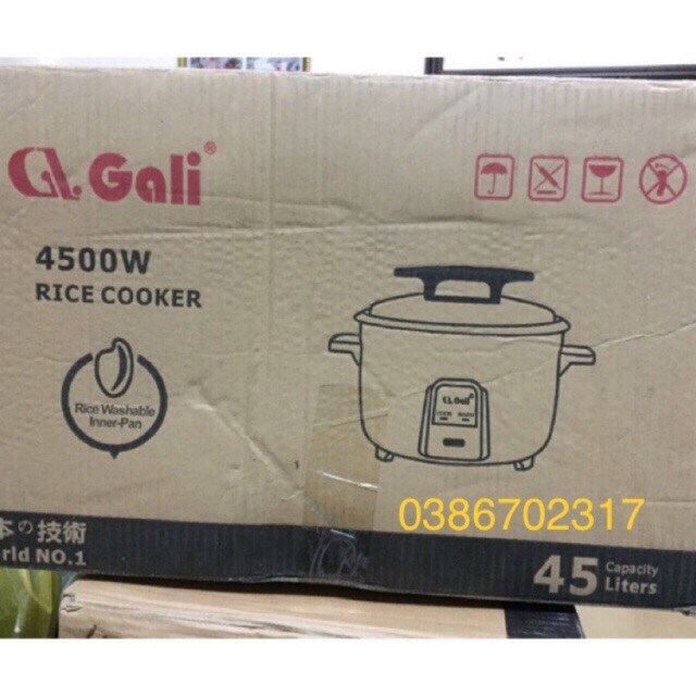 [Mã ELHADEV giảm 4% đơn 300K] ❤️Nồi Công Nghiệp Đại 45L Gali 4500W Lòng Dày Nấu Cơm Ngon BH 12 tháng