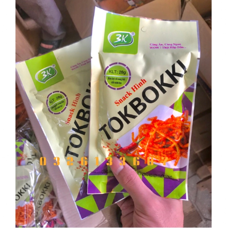 Snack hình TOKBOKKI [Freeship] Bim bim chua cay trẻ em hương vị thơm cay DA26