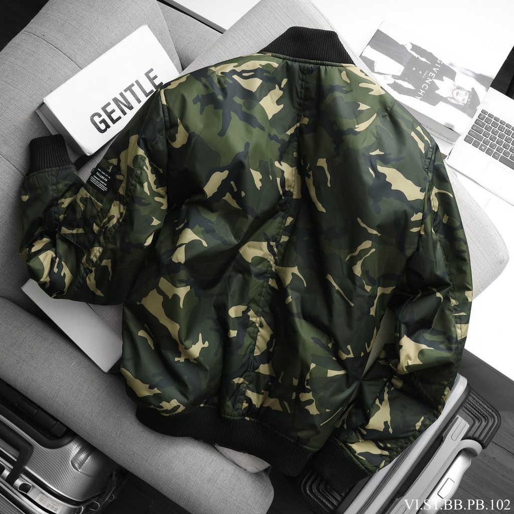 Aó khoác gió bomber Pb hàng Vnxk (áo 3 lớp trần bông,lớp gió ngoài chống nước)