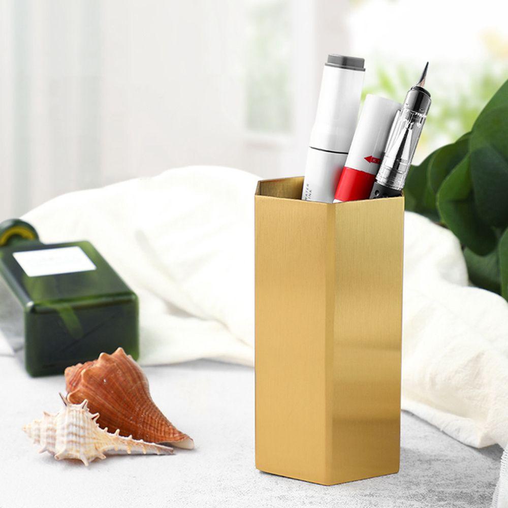 Giá Đỡ Bút Bằng Thép Không Gỉ Hình Lục Giác Thanh Lịch Sắp Xếp Gọn Gàng