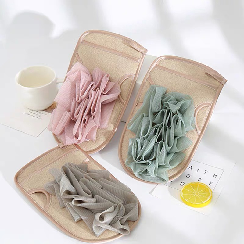 Găng Tay Tẩy Tế Bào Chết Chống Trượt Dưỡng Ẩm Cho Da Khi Tắm, Bông Tắm 2 Mặt Cao Cấp 88330 tổng Kho Sỉ Gia Dụng