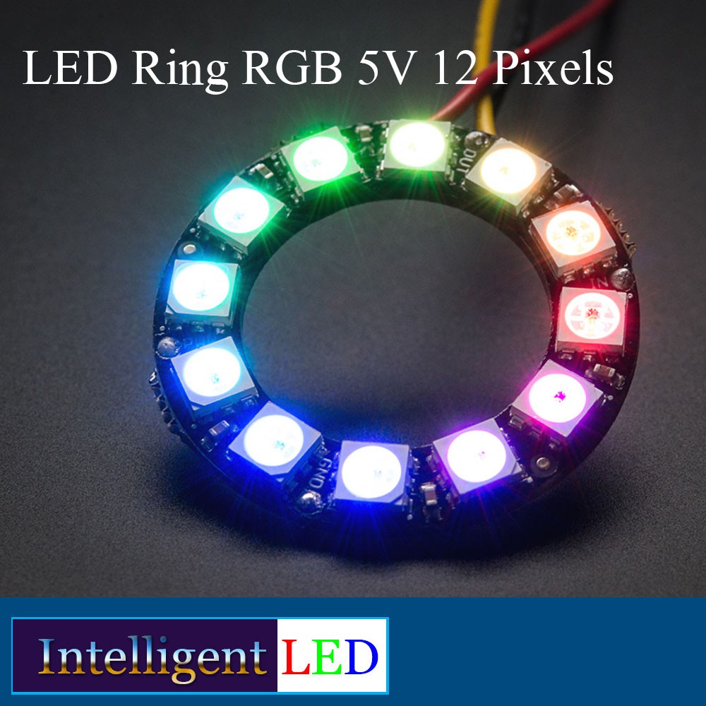 Đèn Led Rgb 5v 12 Pixels Hỗ Trợ Arduino