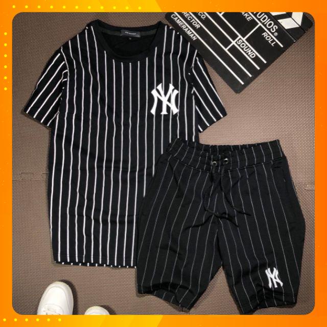 Set yankee sọc dọc siêu chuẩn thun cotton
