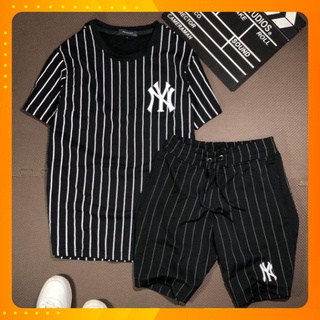Set yankee sọc dọc siêu chuẩn thun cotton